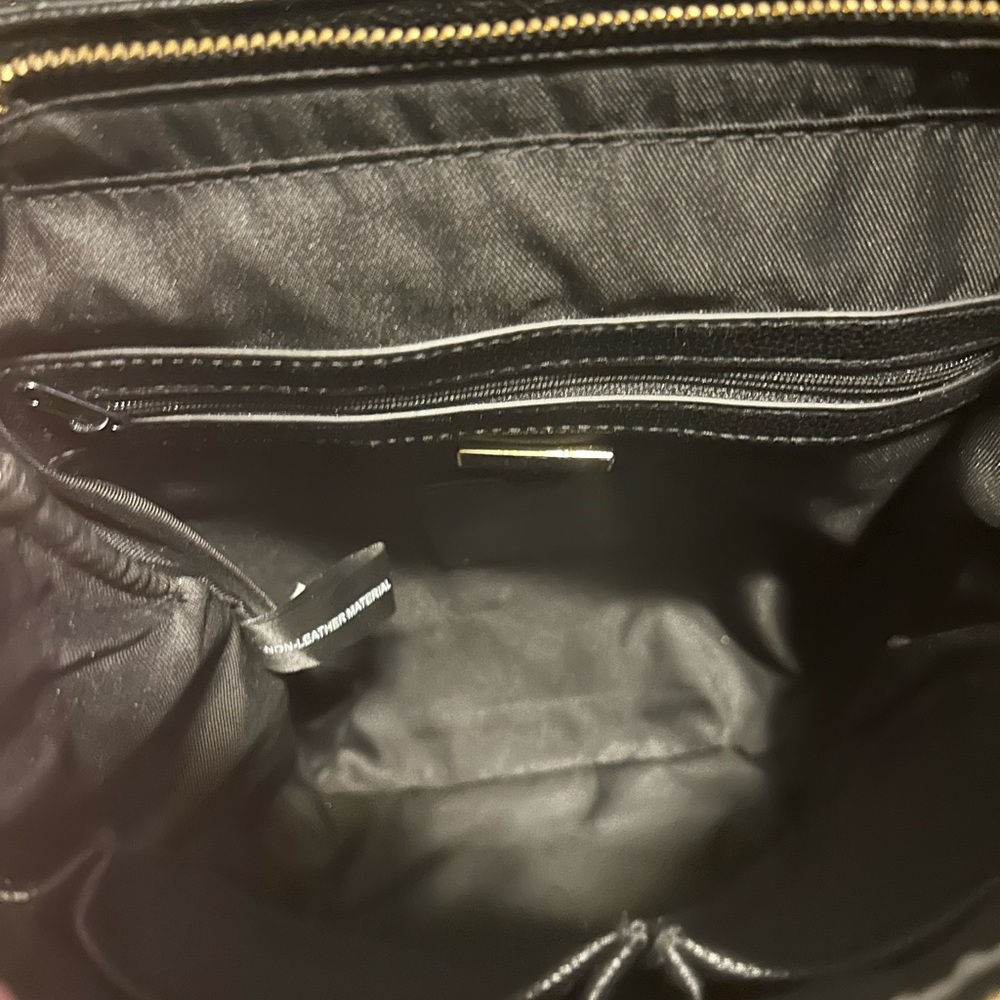 Alfani Black Leather Backpack - Picture 11 of 14